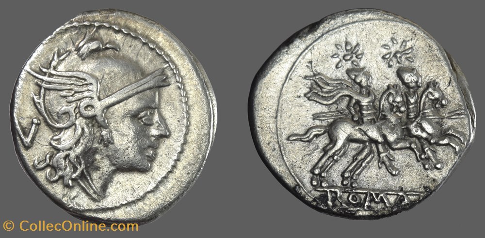 RRC 44/6 Group 4 Quinarius coins ancient to romans imperial and republican rrc 44 6 group 4 quinarius