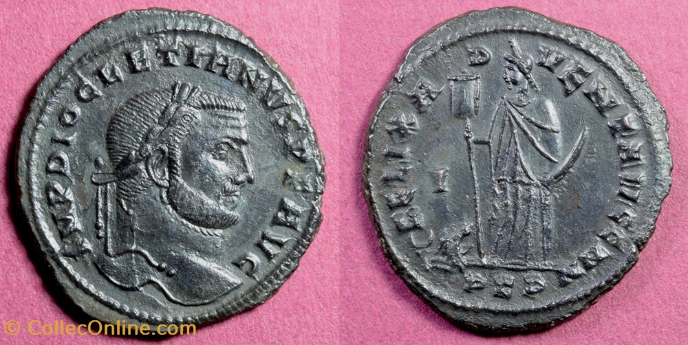 297-298 CE, Diocletian, Africa in long drapery, Carthage mint. coins ancient to romans imperial and republican 297 298 ce diocletian africa in long drapery carthage mint