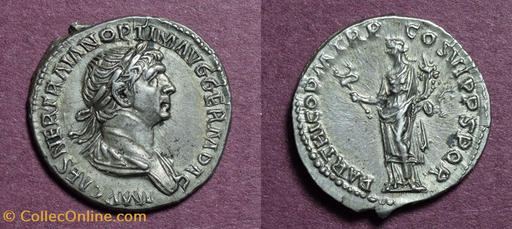 Trajan Denarius coins antique b c to roman republican imperial trajan denarius