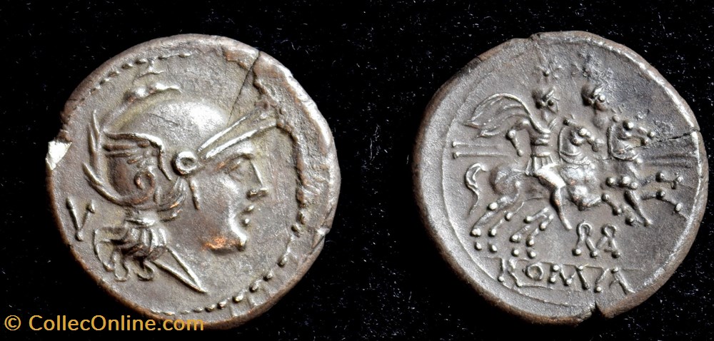 ROMA Monogram, Quinarius, Crawford 84/2 coins ancient to romans imperial and republican roma monogram quinarius crawford 84 2