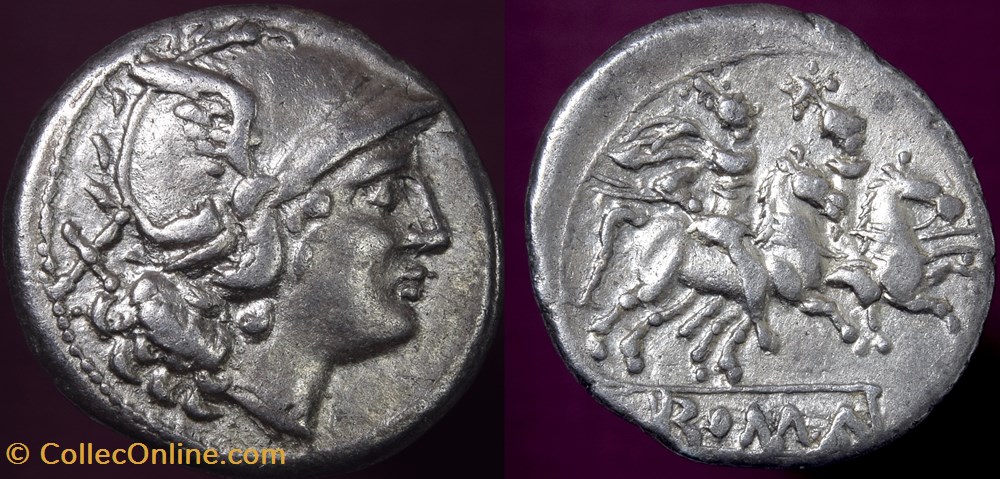 Denarius Crawford 80/1b - dolphin series (without symbol), Crude Style coins antique to roman republican imperial denarius crawford 80 1b dolphin series without symbol crude style