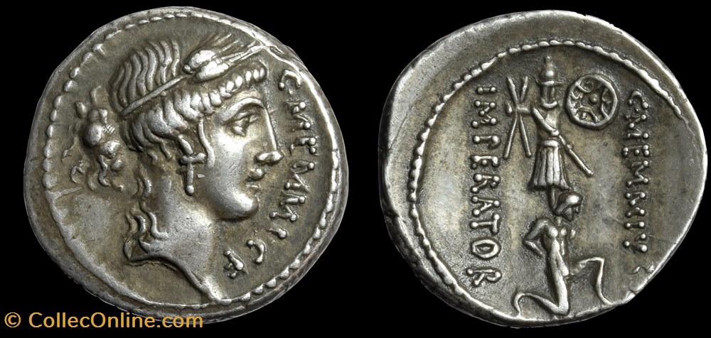 C. MEMMIVS; RRC 427/1 Denarius coins antique b to roman republican imperial c memmivs rrc 427 1 denarius