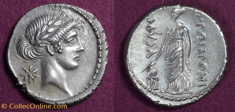 Q. Pomponius Musa - RRC 410/8 Denarius coins antique b to roman republican imperial q pomponius musa rrc 410 8 denarius