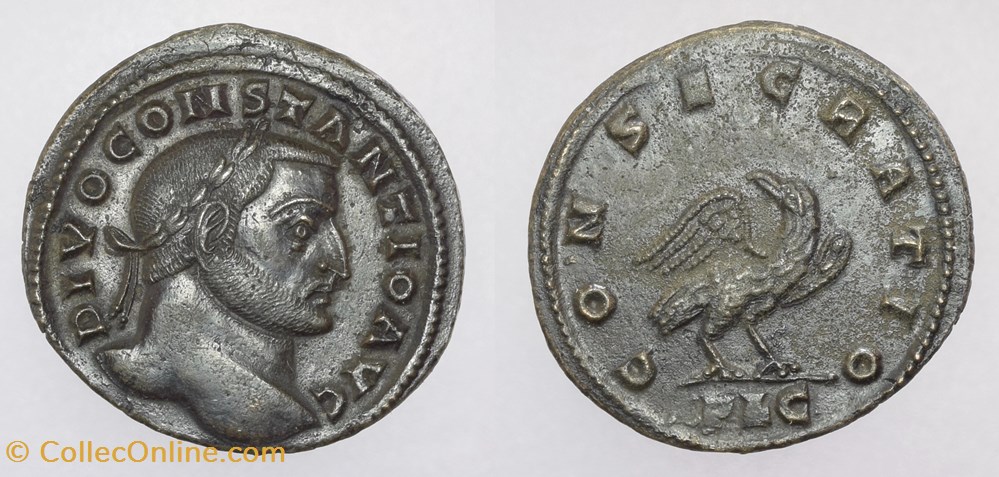coins ancient to romans imperial and republican 307 ce divo constantio ric 202 lugdunum follis