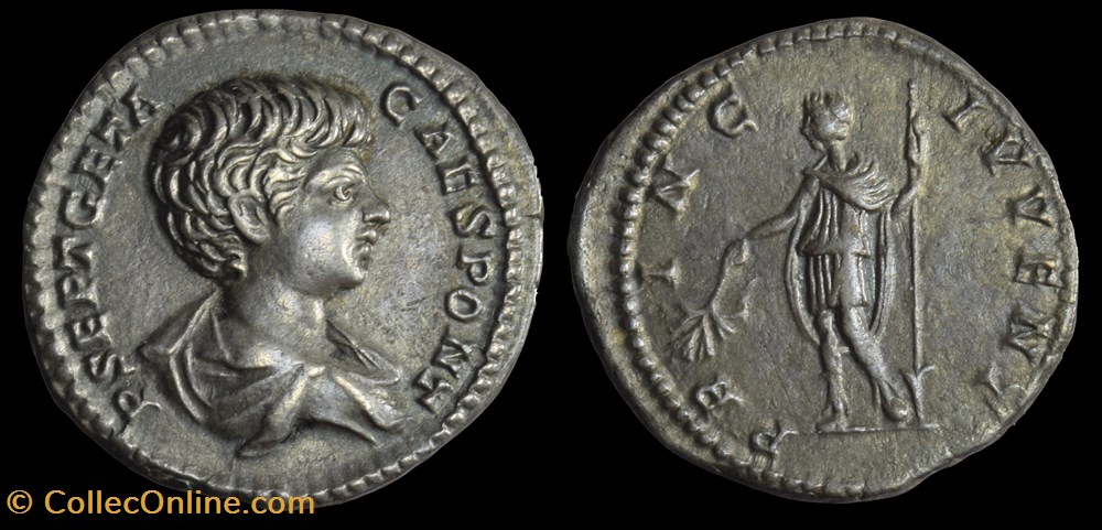 Geta, Denarius PRINC IVVENT, RIC 15a coins antique b to roman republican imperial geta denarius princ ivvent ric 15a