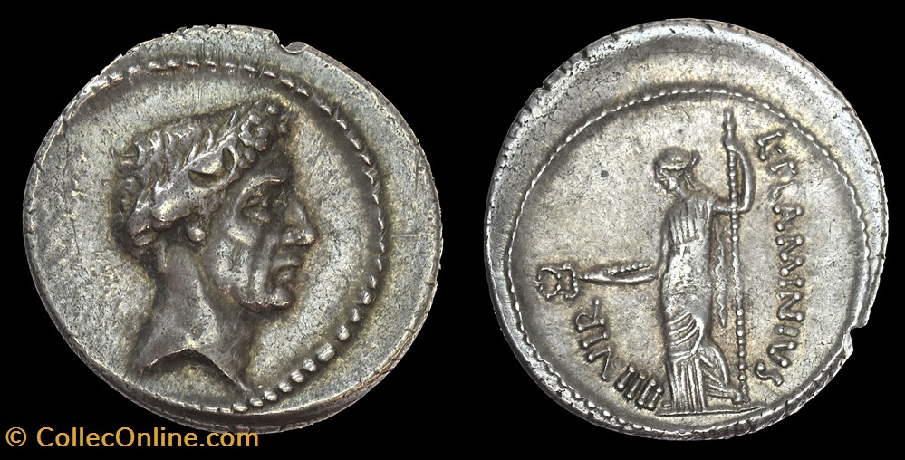 Julius Caesar - Denarius, Crawford 485/1 coins antique b to roman republican imperial julius caesar denarius crawford 485 1