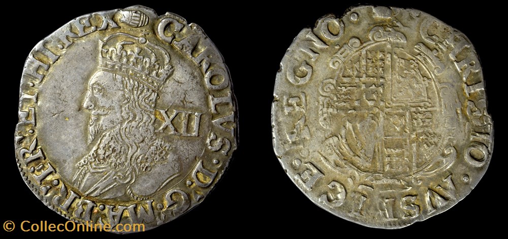 1636-38 Charles I Shilling coins european medieval to kingdom of england 1636 38 charles i shilling