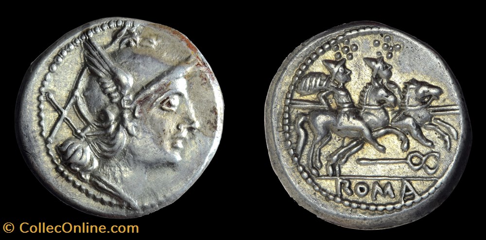 coins antique b to roman republican imperial caduceus series later denarius crawford 108 1