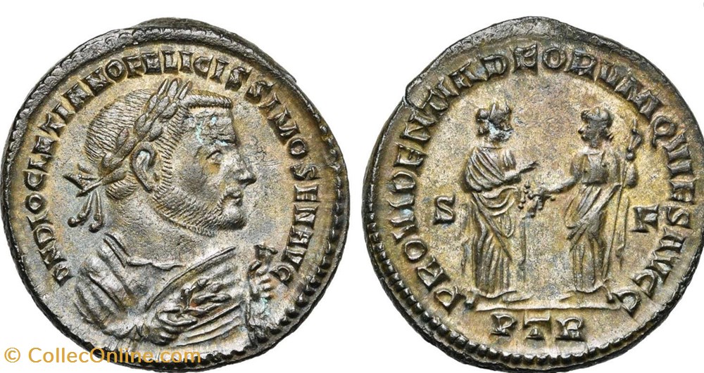 305-307 CE, Diocletian Abdication follis PROVIDENTIA DEORVM QVIES AVGG coins ancient to romans imperial and republican 305 307 ce diocletian abdication follis providentia deorvm qvies avgg