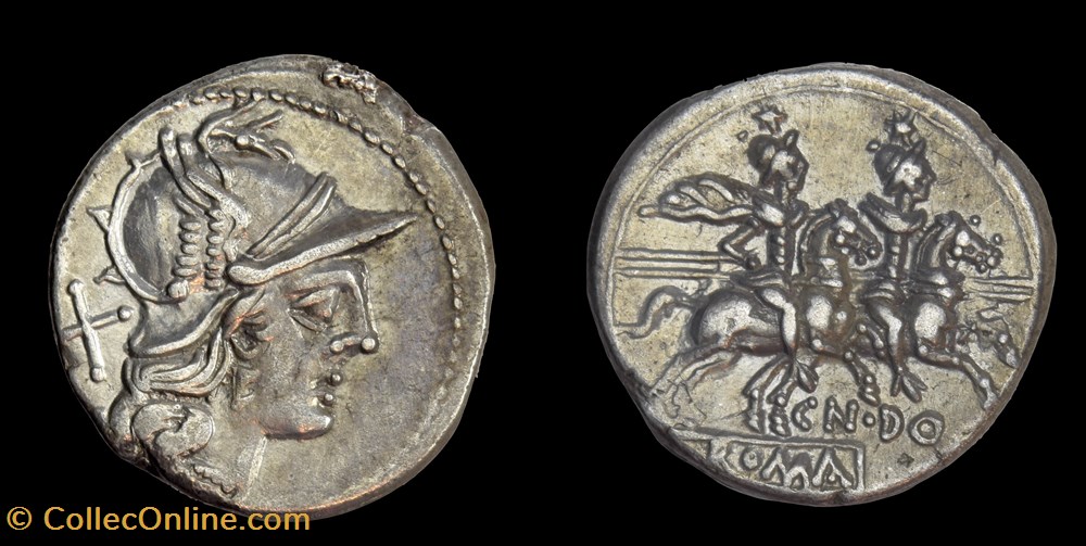 coins antique b to roman republican imperial cn do monogram denarius crawford 147 1