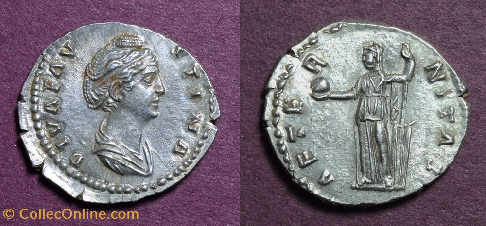 Diva Faustina - RIC 348 (Antoninus Pius) coins antique b roman republican imperial diva faustina ric 348 antoninus pius