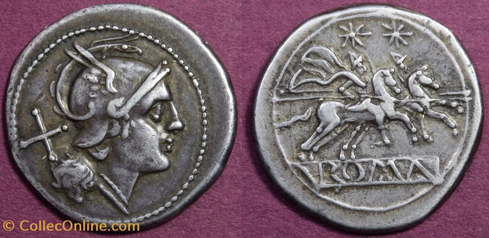RRC 44/5 Group 1 Anonymous Denarius coins ancient to romans imperial and republican rrc 44 5 group 1 anonymous denarius