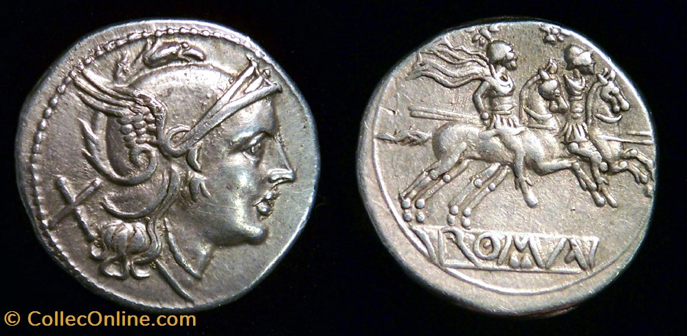 RRC 44/5, group 4 Anonymous denarius coins ancient to romans imperial and republican rrc 44 5 group 4 anonymous denarius