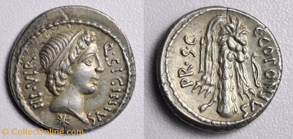 P SICINIUS/COPONIUS Denarius RRC 444/1a coins ancient to roman republic imperial p sicinius coponius denarius rrc 444 1a