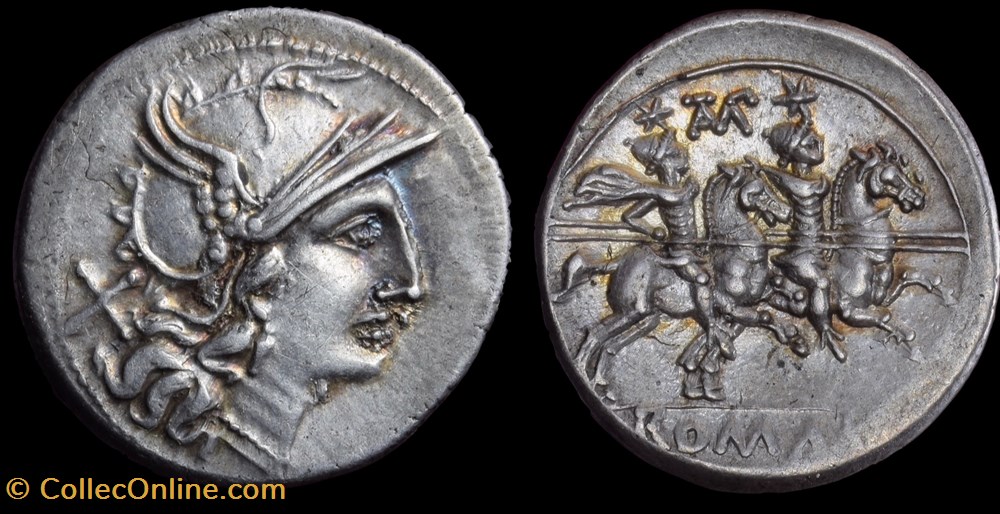 TAMP denarius, RRC 133/2b - Cn. Baebius Tamphilus. coins ancient to romans imperial and republican tamp denarius rrc 133 2b cn baebius tamphilus