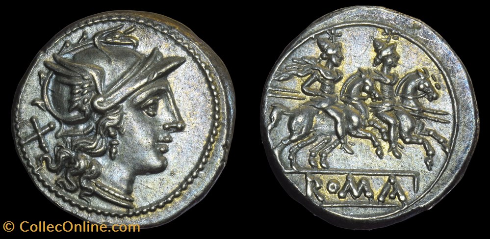 Denarius, RRC 53/2 group 9 coins antique b to roman republicain imperial denarius rrc 53 2 group 9