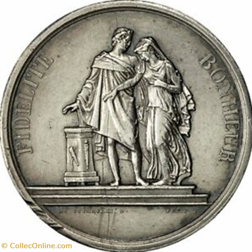 medailles france professionnels societe medaille mariage fidelite bonheur unis le 8 mai 1879