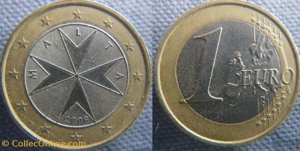 monnaies euros allemagne 1 euro malte 2005