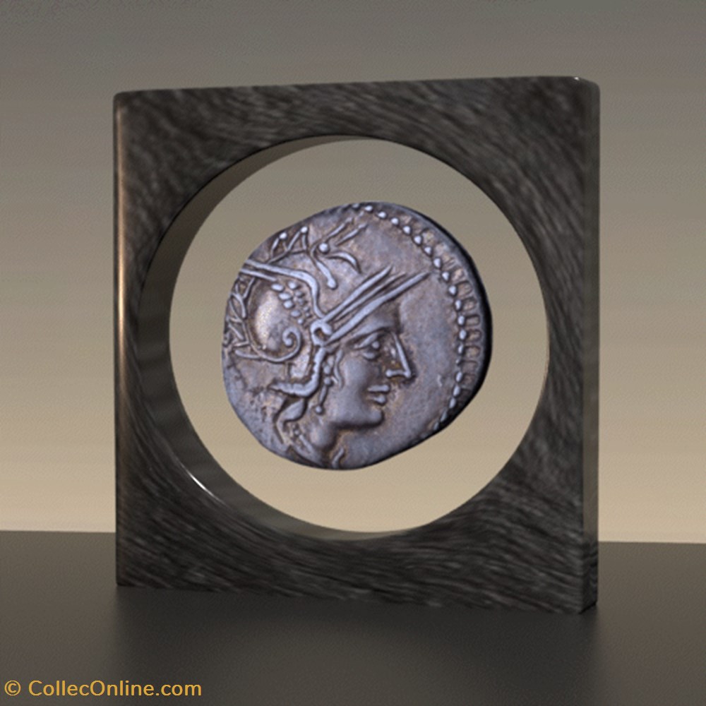 real backed gold coin tullia denarius roma 120 bc nft007