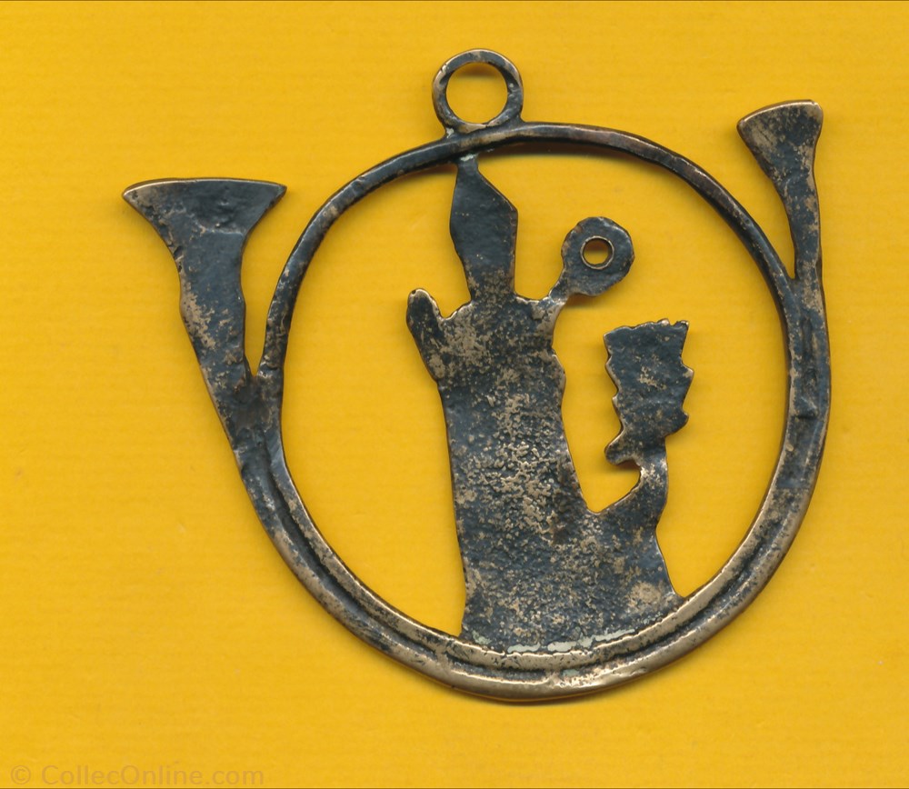 Médaille - Cornet de St Hubert patrimoine religieux objet culte souvenir medaille cornet de st hubert
