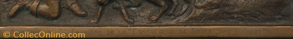 patrimoine religieux objet culte souvenir plaque de confrerie