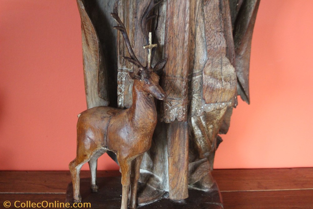 Statue en bois 2 patrimoine religieux objet de culte souvenir statue en bois