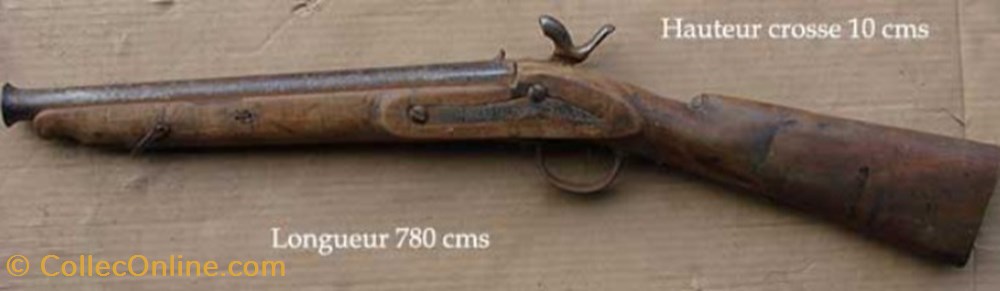 militaria armes feux anciennes fusils escopette a percussion