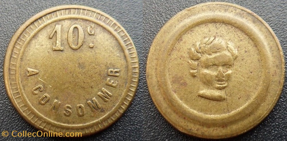 monnaies paranumismatique jetons poids f jeton a consommer 10 c a consommer