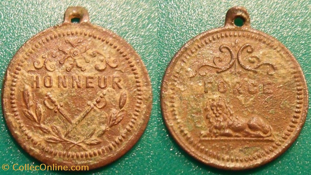 h- Jeton Médaille Amusement Force Honneur jeux de foire monnaies jetons mereaux h jeton medaille amusement force honneur jeux de foire