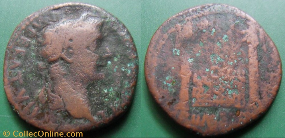 monnaie antique av jc ap romaine republicaine imperiale b julio claudiens tibere as