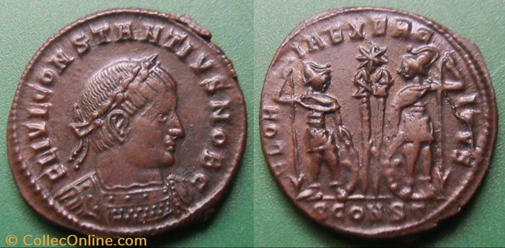 monnaie antique av jc ap romaine republicaine imperiale g le bas empire constance ii maiorina