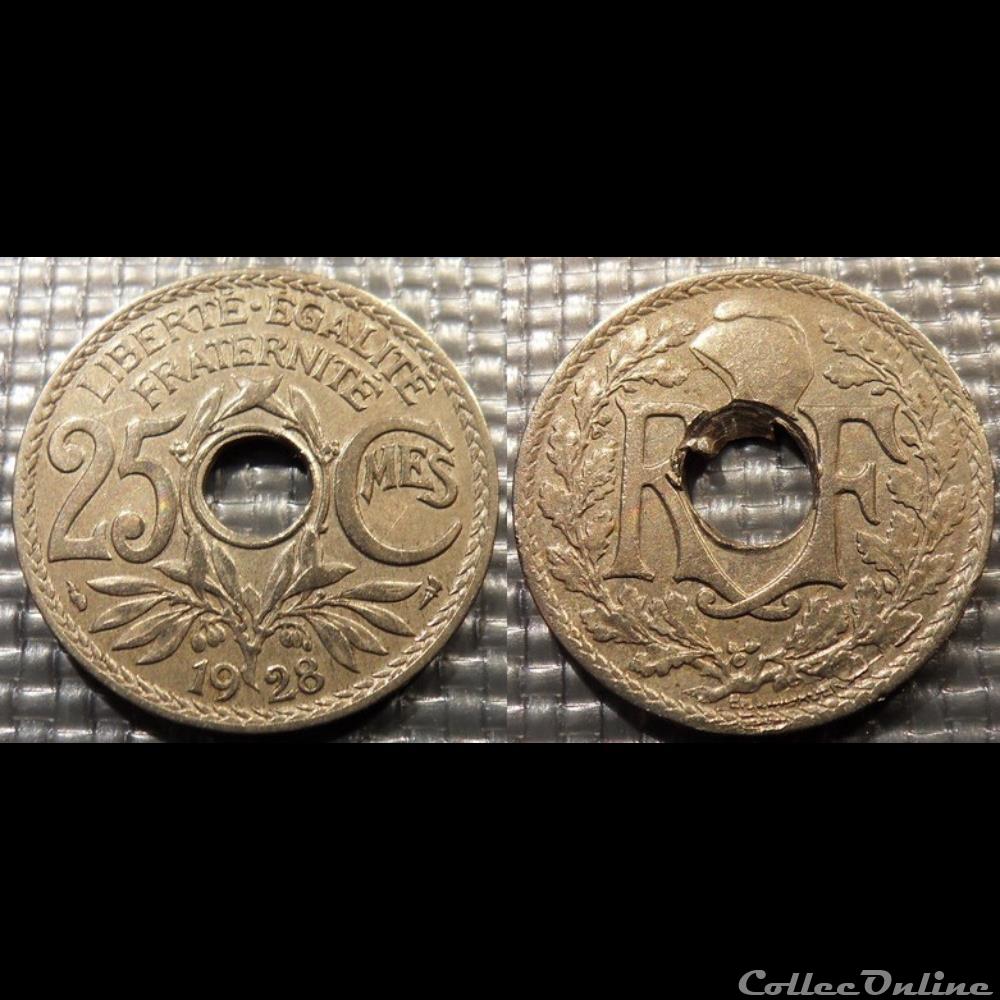 Fd 25 centimes EM Lindauer 1928 24mm 5g monnaie france moderne fd 25 centimes em lindauer 1928 24mm 5g