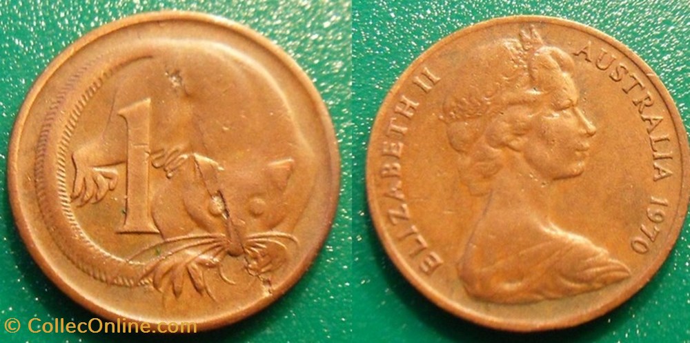 1 Cent 1970 monnaie monde australie 1 cent 1970