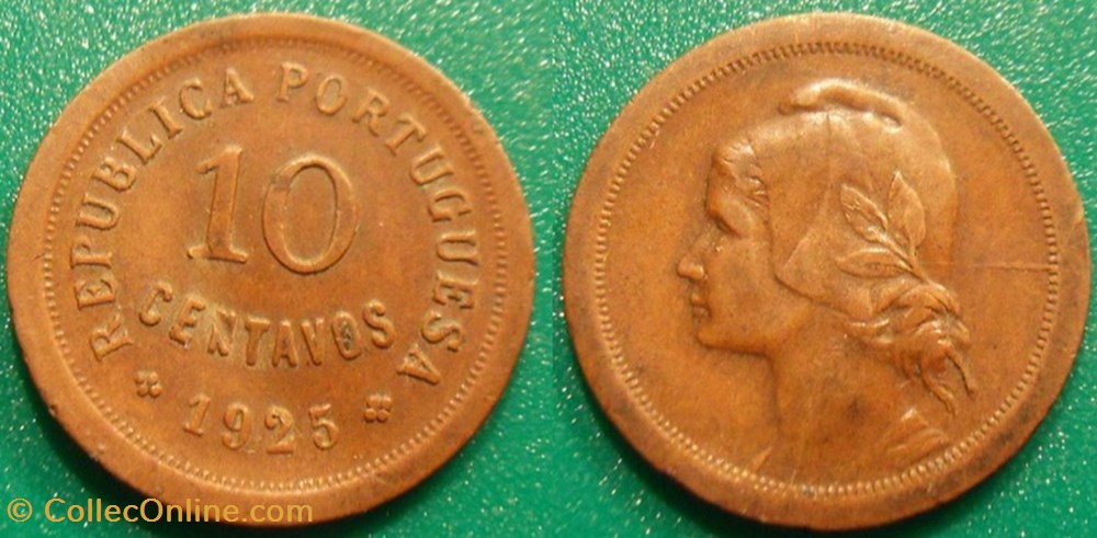 10 Centavos 1925 monnaie monde portugal 10 centavos 1925