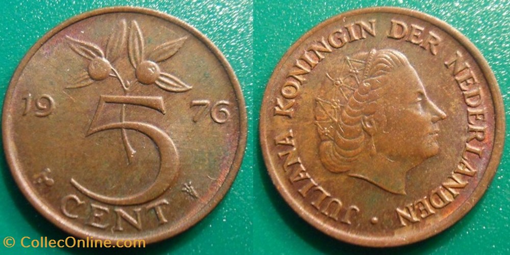 5 Cents 1976 monnaie monde pay ba 5 cents 1976