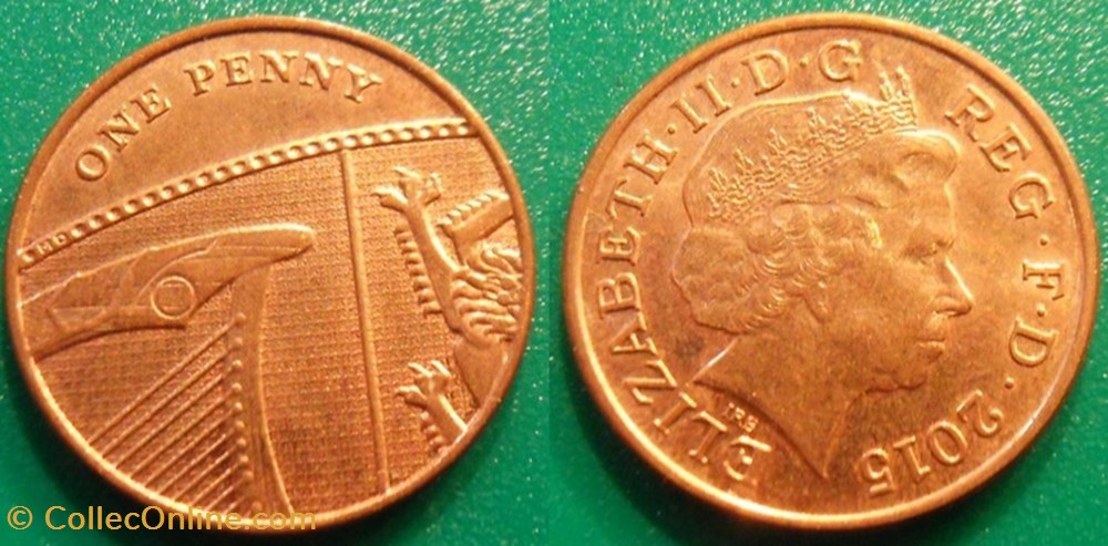 monnaie monde royaume uni 1 penny 2015
