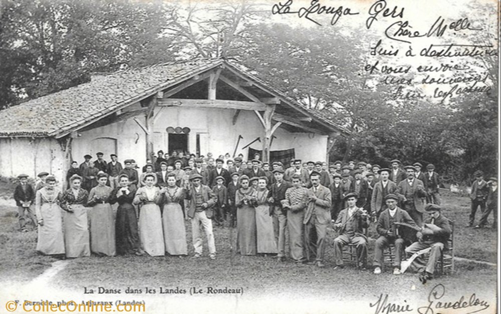divers carte postale 40 landes