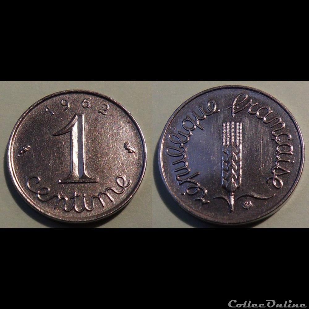 monnaie france moderne ab 1centime epi 1962