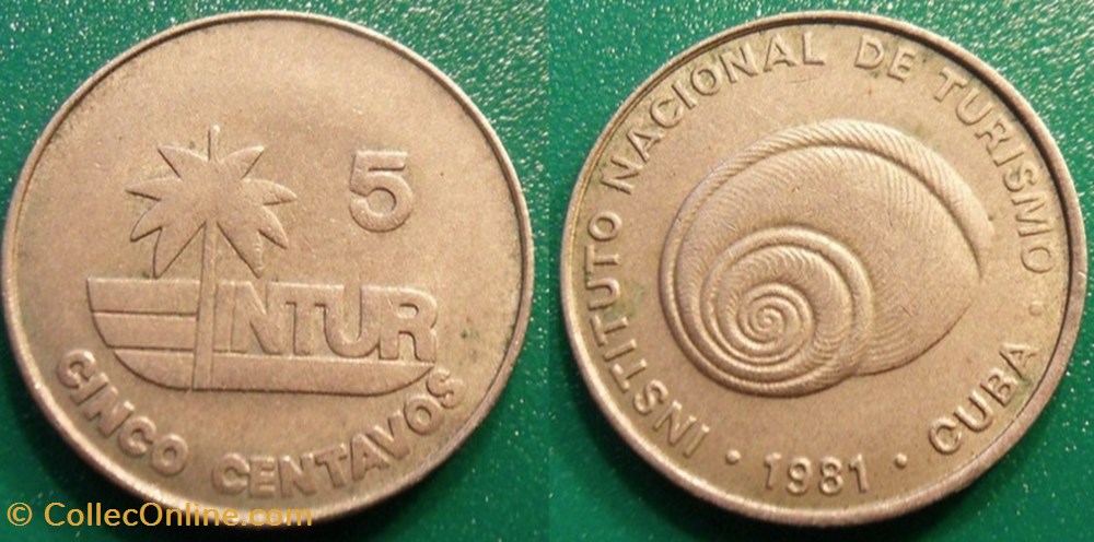 5 Centavos 1981 monnaie monde cuba 5 centavos 1981