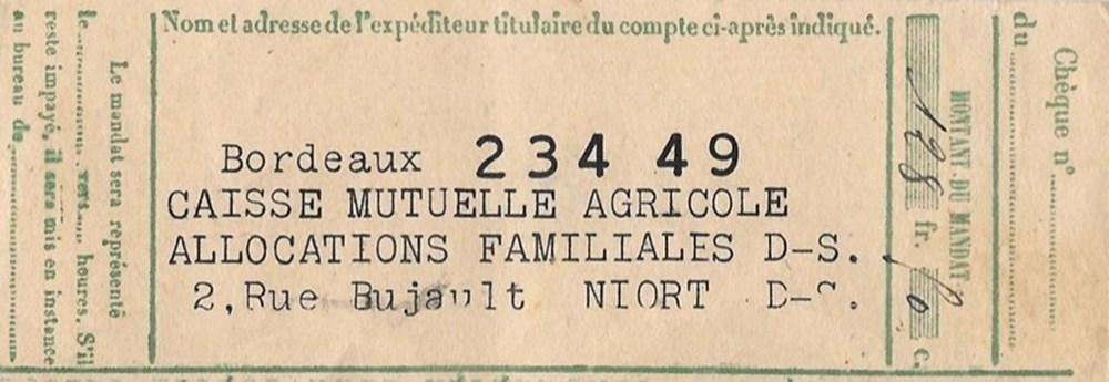 Bordeaux Caisse Mutuelle Agricole 1942 documents anciens affiches bordeaux caisse mutuelle agricole 1942