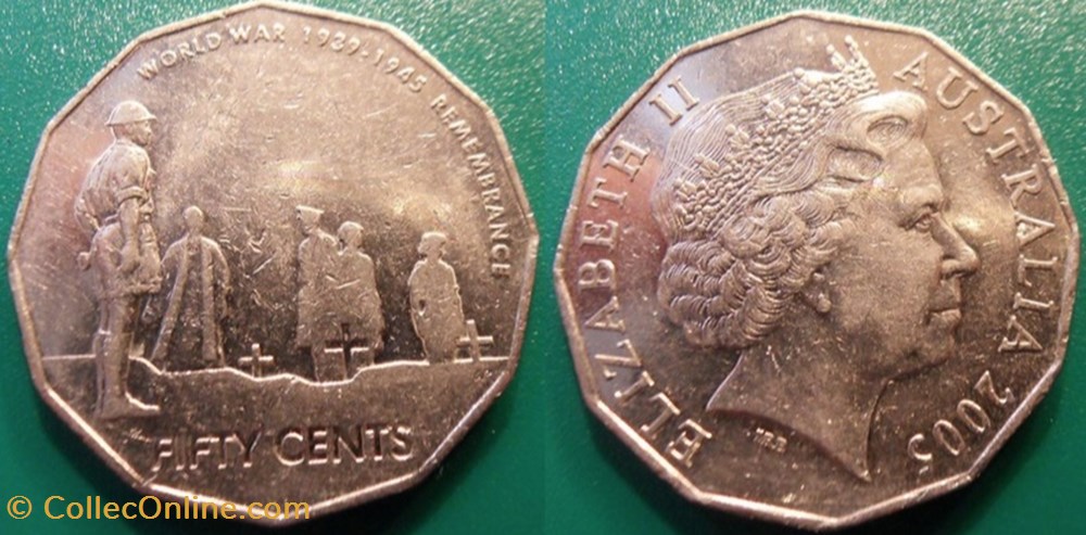 50 Cents 2005 monnaie monde australie 50 cents 2005