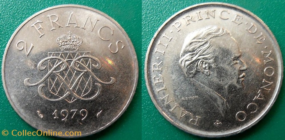 2 Francs 1979 Rainier III monnaie monde monaco 2 francs 1979 rainier iii