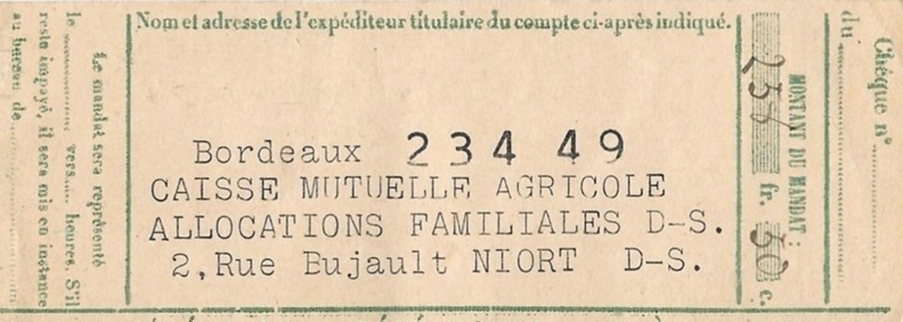 Bordeaux Caisse Mutuelle Agricole 1942 documents anciens affiches bordeaux caisse mutuelle agricole 1942