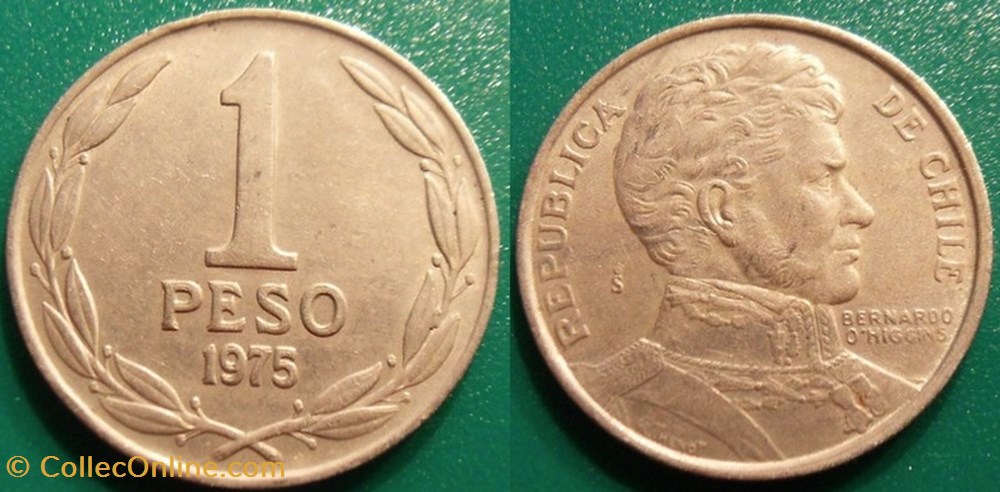 1 Peso 1975 monnaie monde chili 1 peso 1975