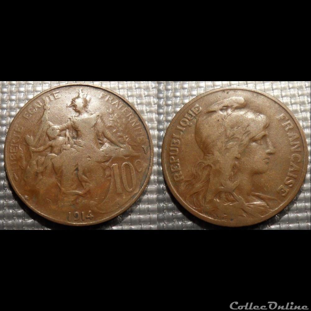 Da 10 centimes Dupuis 1914 monnaies monde france da 10 centimes dupuis 1914