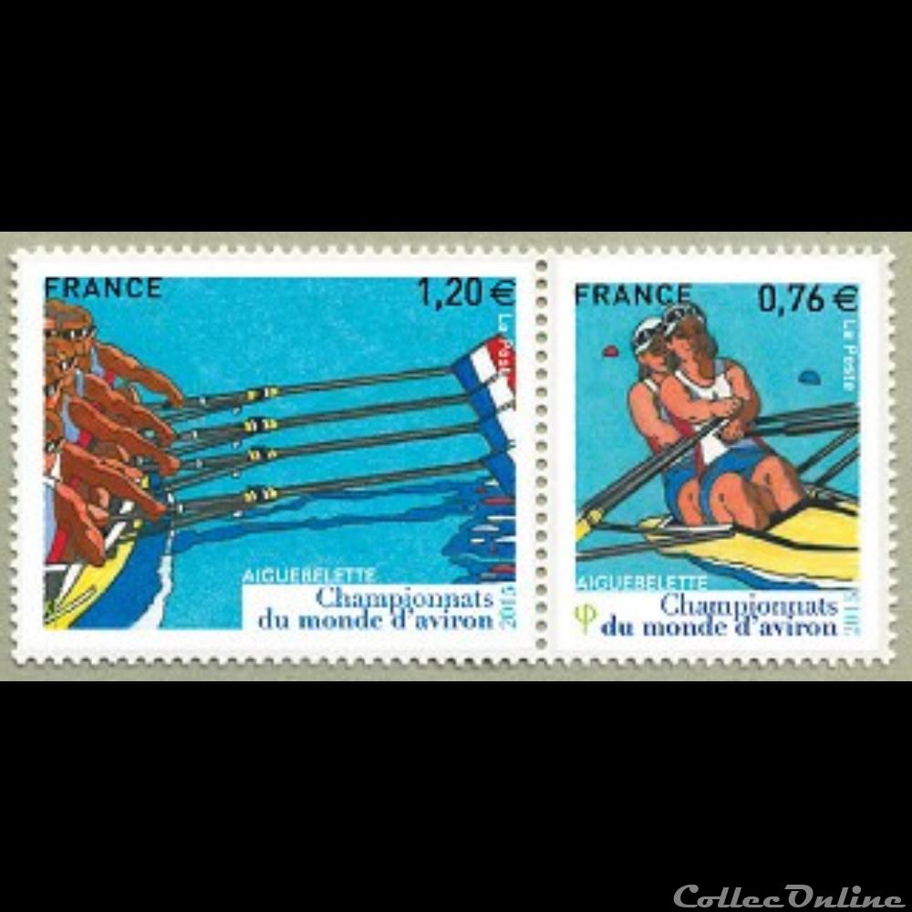 2015 Championnats du Monde d'Aviron Aiguebelette timbre france assignat 2015 championnats du monde aviron aiguebelette
