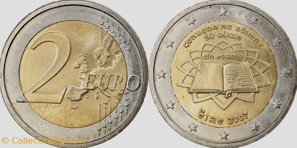 2 Euros 2007 Traité de Rome monnaies monde espagne 2 euros 2007 traite de rome