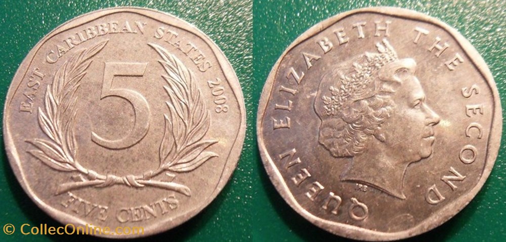 monnaie monde 5 cents 2008