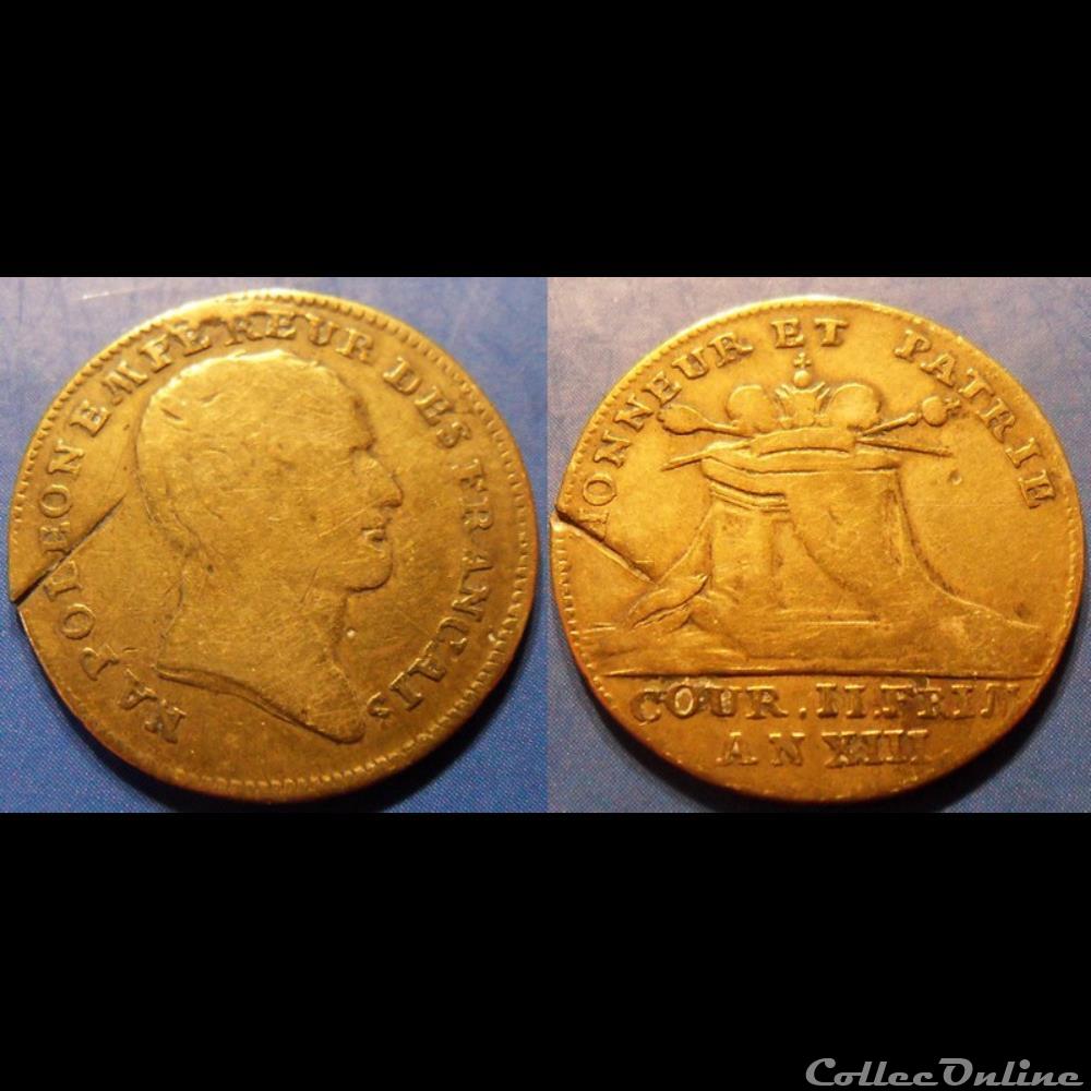 m- Jeton Napoléon I monnaie mereaux m jeton napoleon i