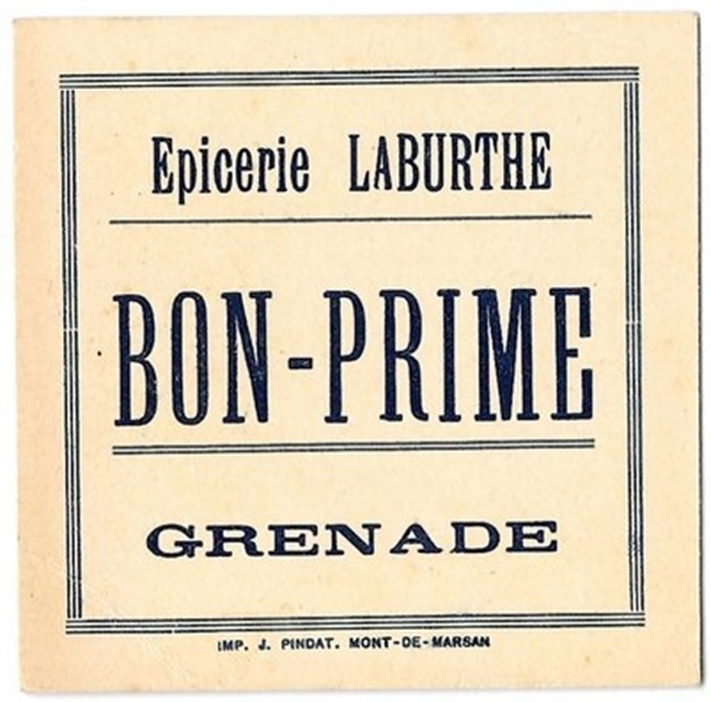 Grenade sur Adour - Epicerie Laburthe - Bon prime billets europe france grenade sur adour epicerie laburthe bon prime